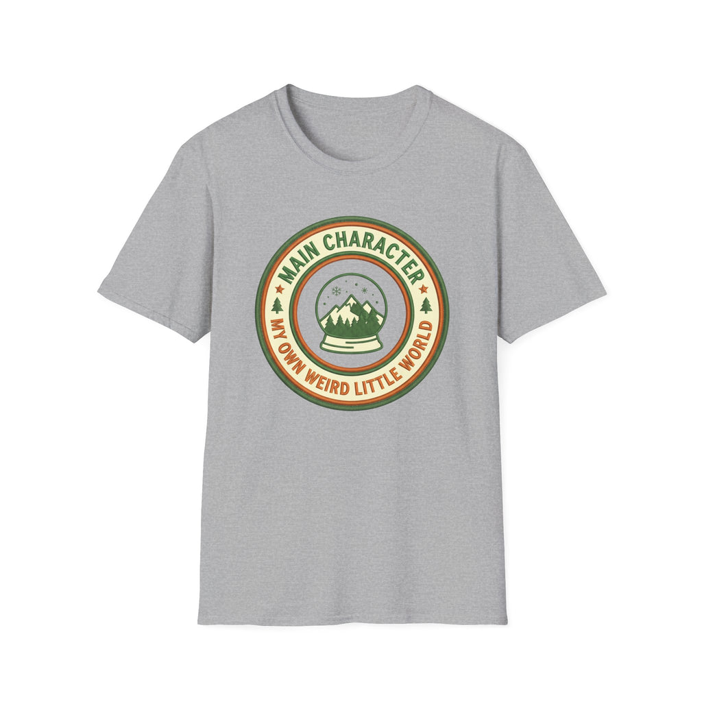 Main Character Energy, Snow Globe T-Shirt
