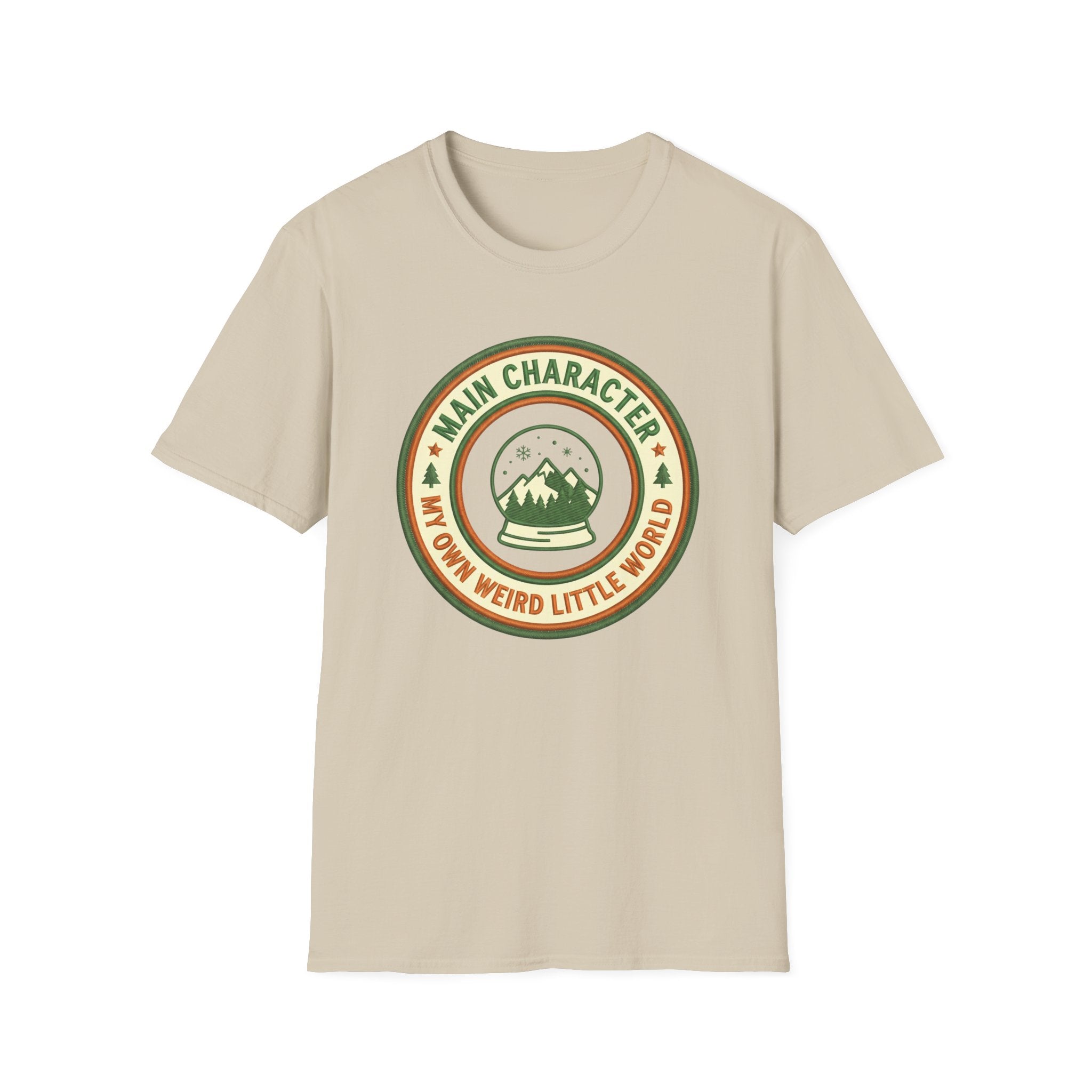 Main Character Energy, Snow Globe T-Shirt