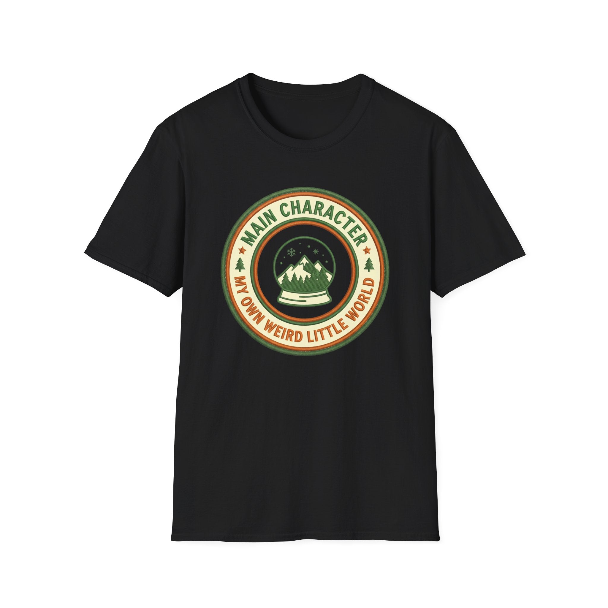 Main Character Energy, Snow Globe T-Shirt