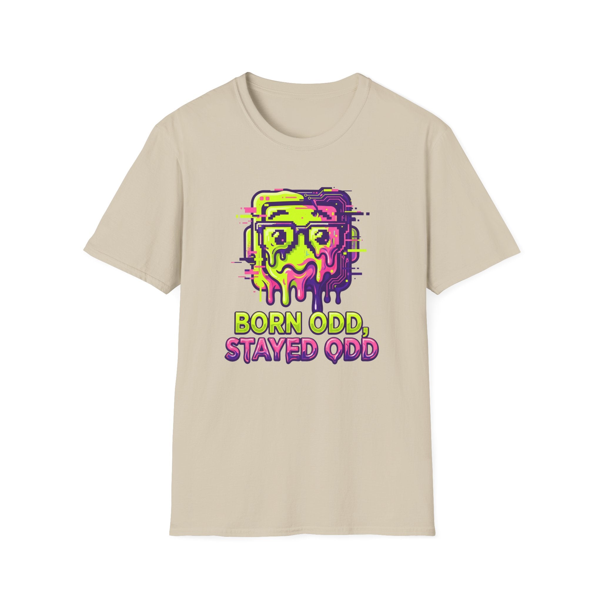 Born Odd, Stayed Odd, Neon Melt T-Shirt