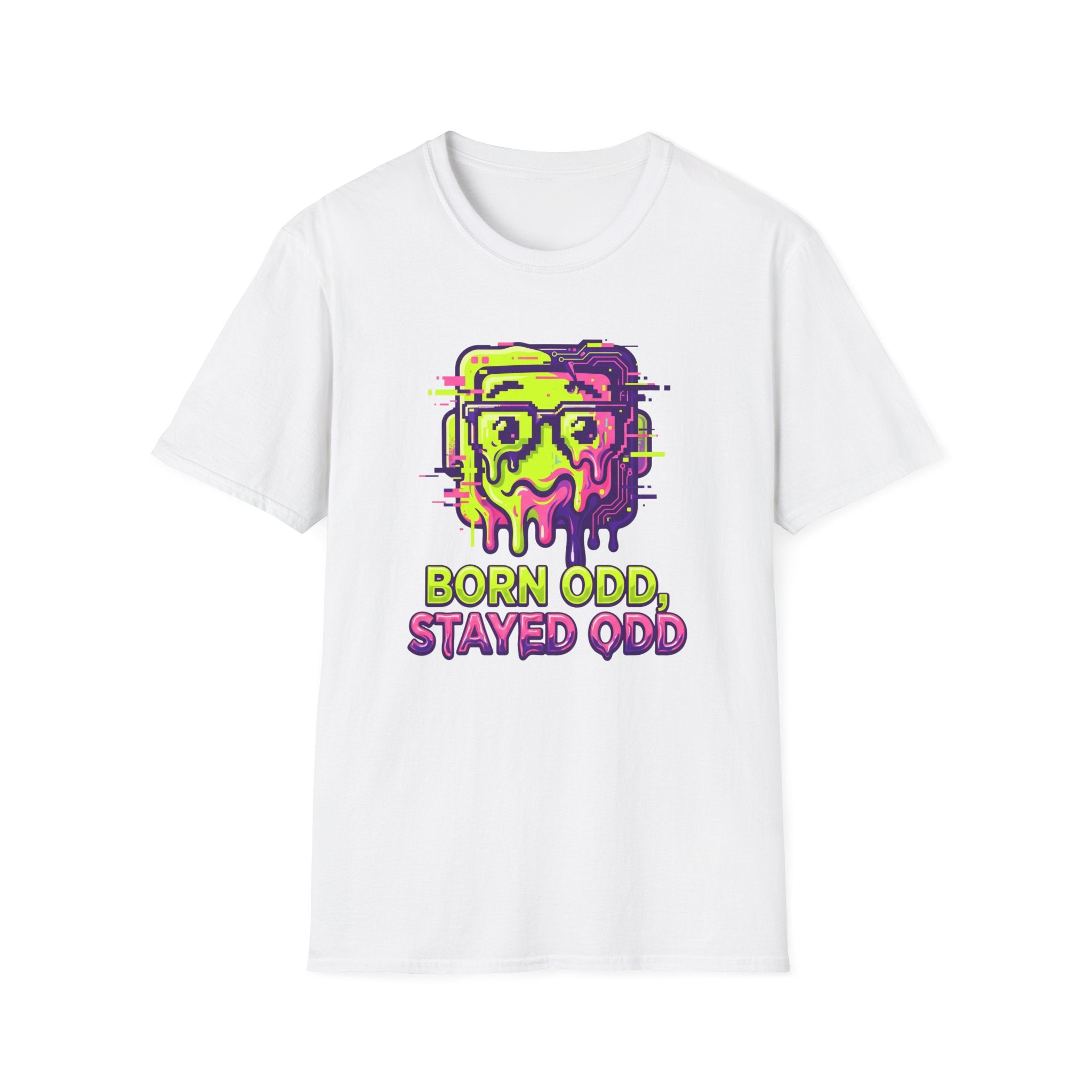 Born Odd, Stayed Odd, Neon Melt T-Shirt