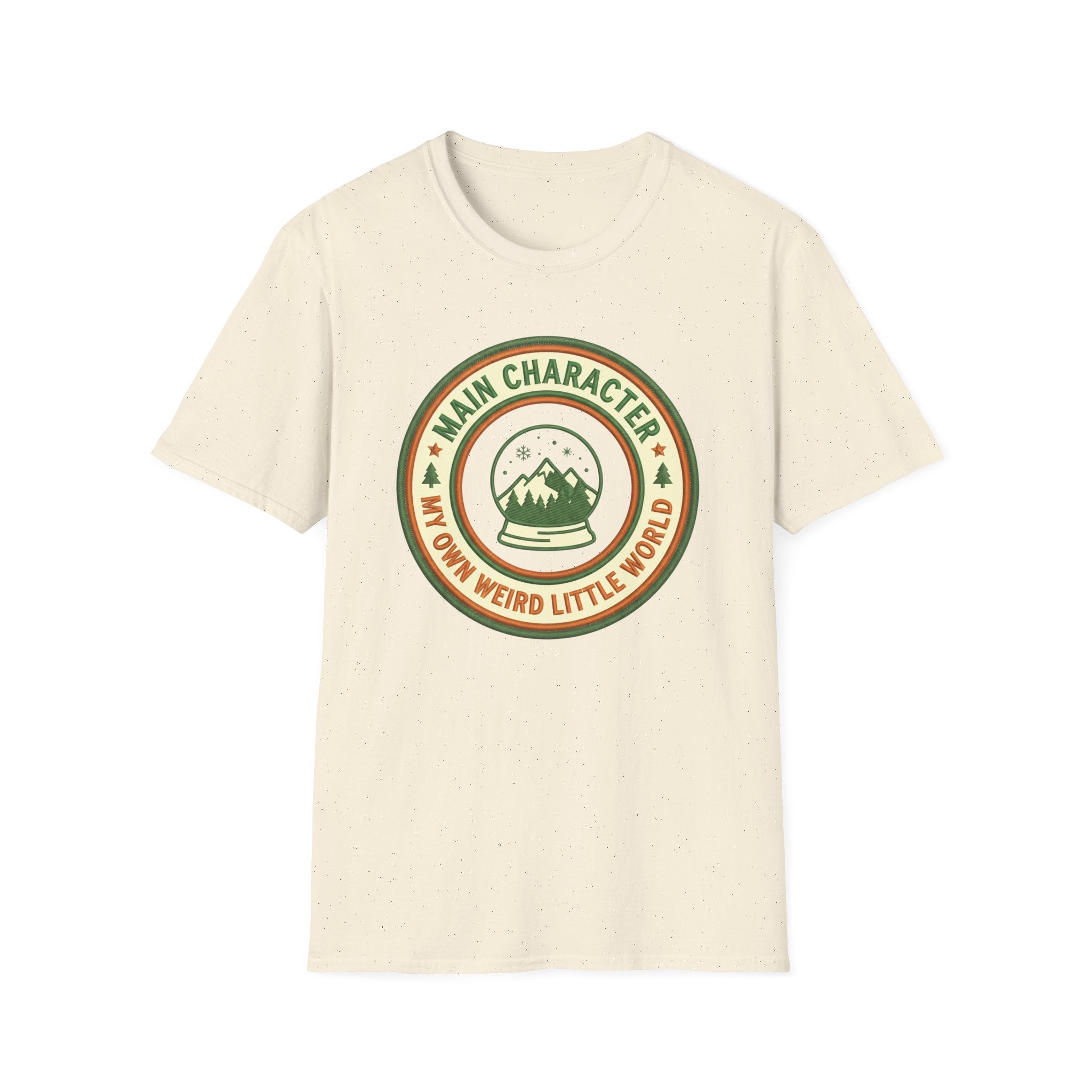 Main Character Energy, Snow Globe T-Shirt