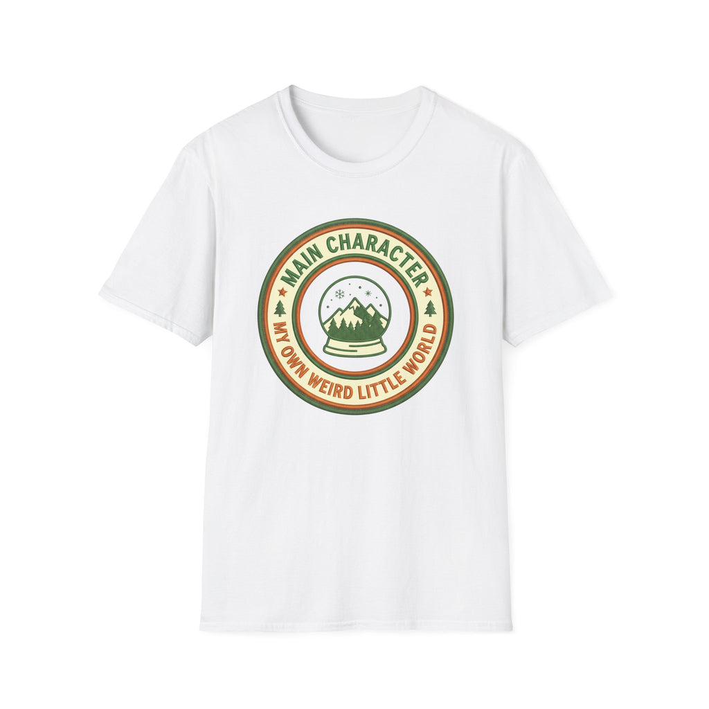 Main Character Energy, Snow Globe T-Shirt