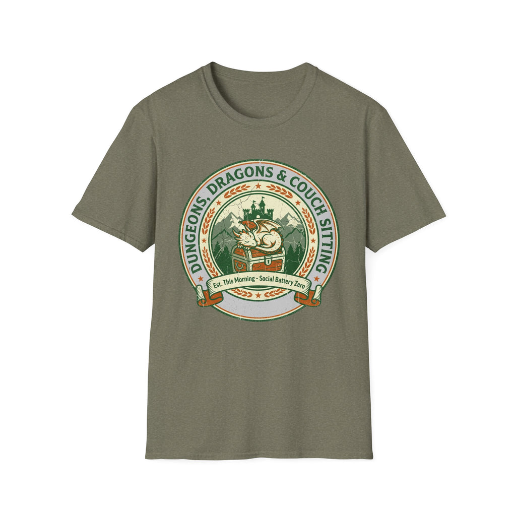 Dungeons, Dragons, & Couch Sitting T-Shirt